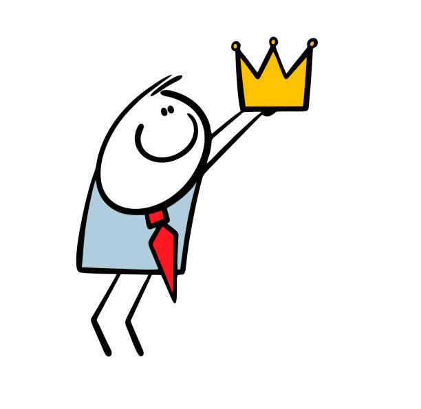 cartoon figure offering you a crown