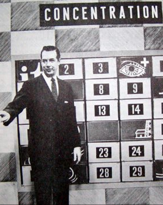 Hugh Downs hosting Concentration in 1958