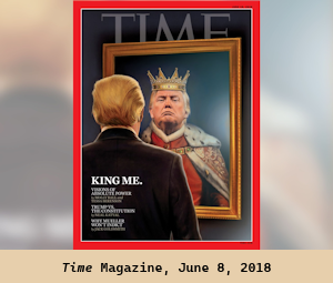 ugly man sees handsome king in mirror
